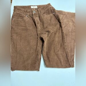 Women's Tan Corduroy Flare Jeans